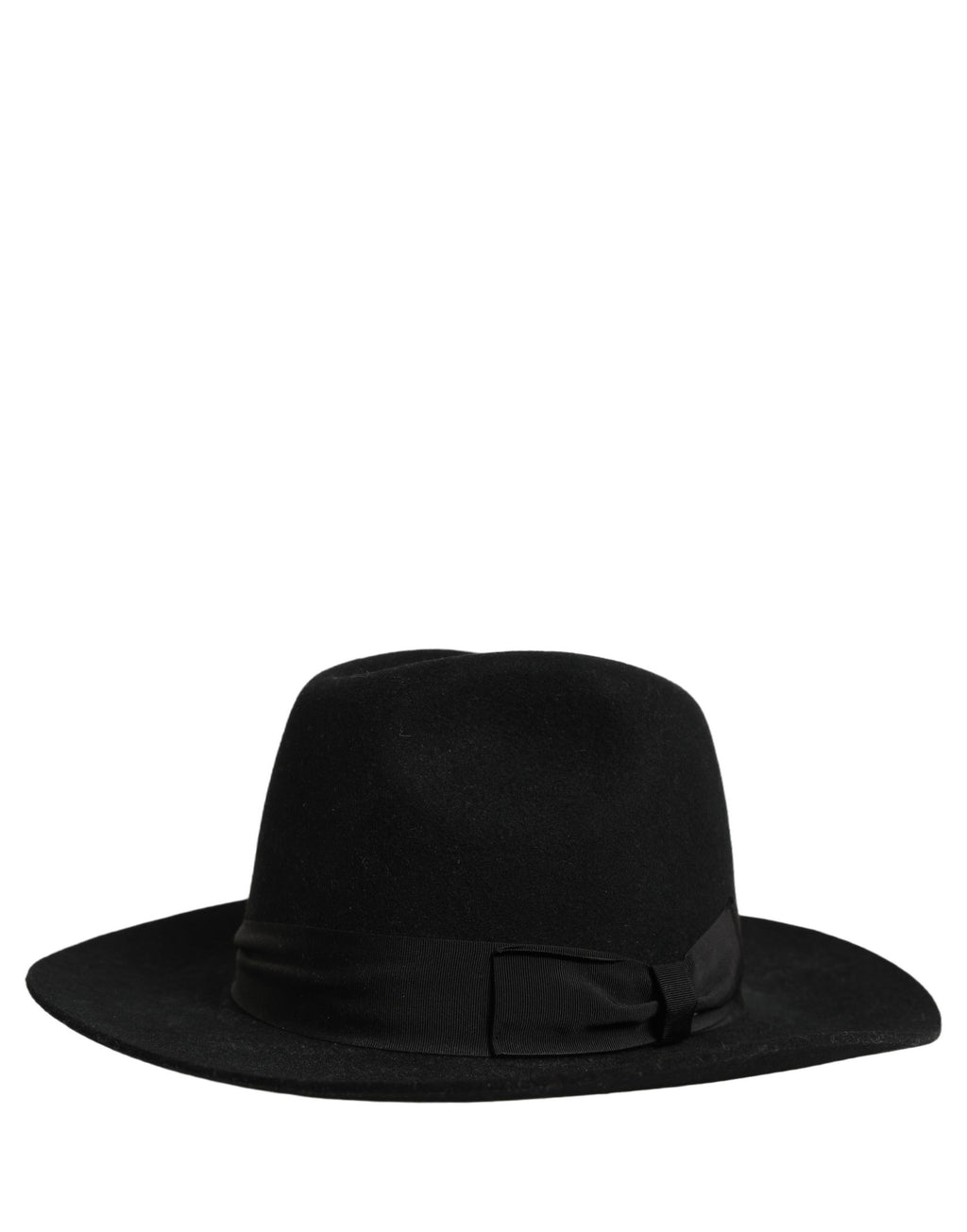Dolce & Gabbana Herren Schwarzer Klassischer Fedora Hut mit breiter Krempe Capello