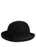 Dolce & Gabbana Herren Hut aus schwarzem Kaninchenfell Filz, Modell Bowler