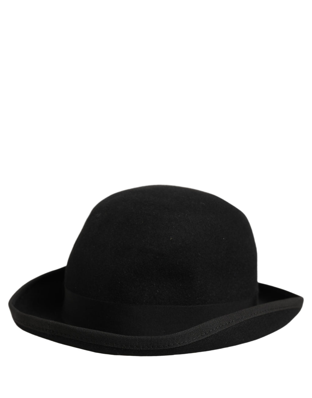 Dolce & Gabbana Herren Hut aus schwarzem Kaninchenfell Filz, Modell Bowler