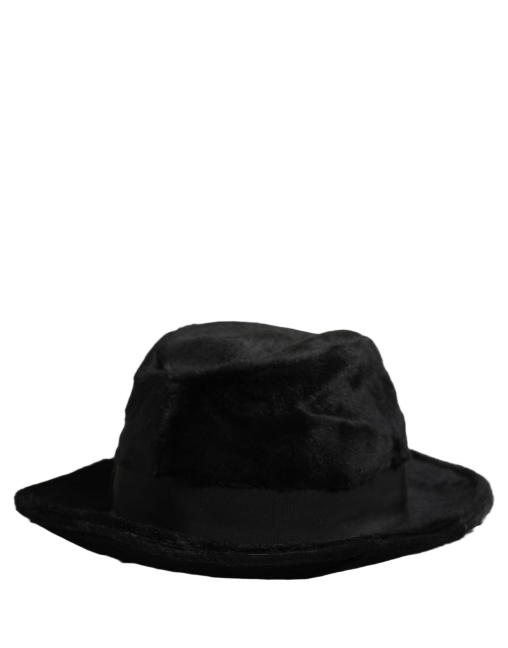 Dolce & Gabbana Herren Schwarzer Klassischer Fedora Hut mit breiter Krempe Capello