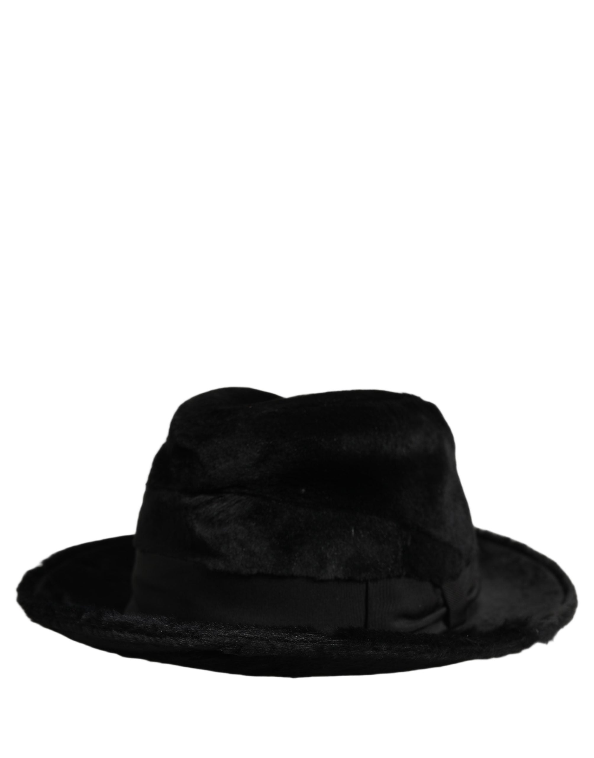 Dolce & Gabbana Herren Schwarzer Klassischer Fedora Hut mit breiter Krempe Capello