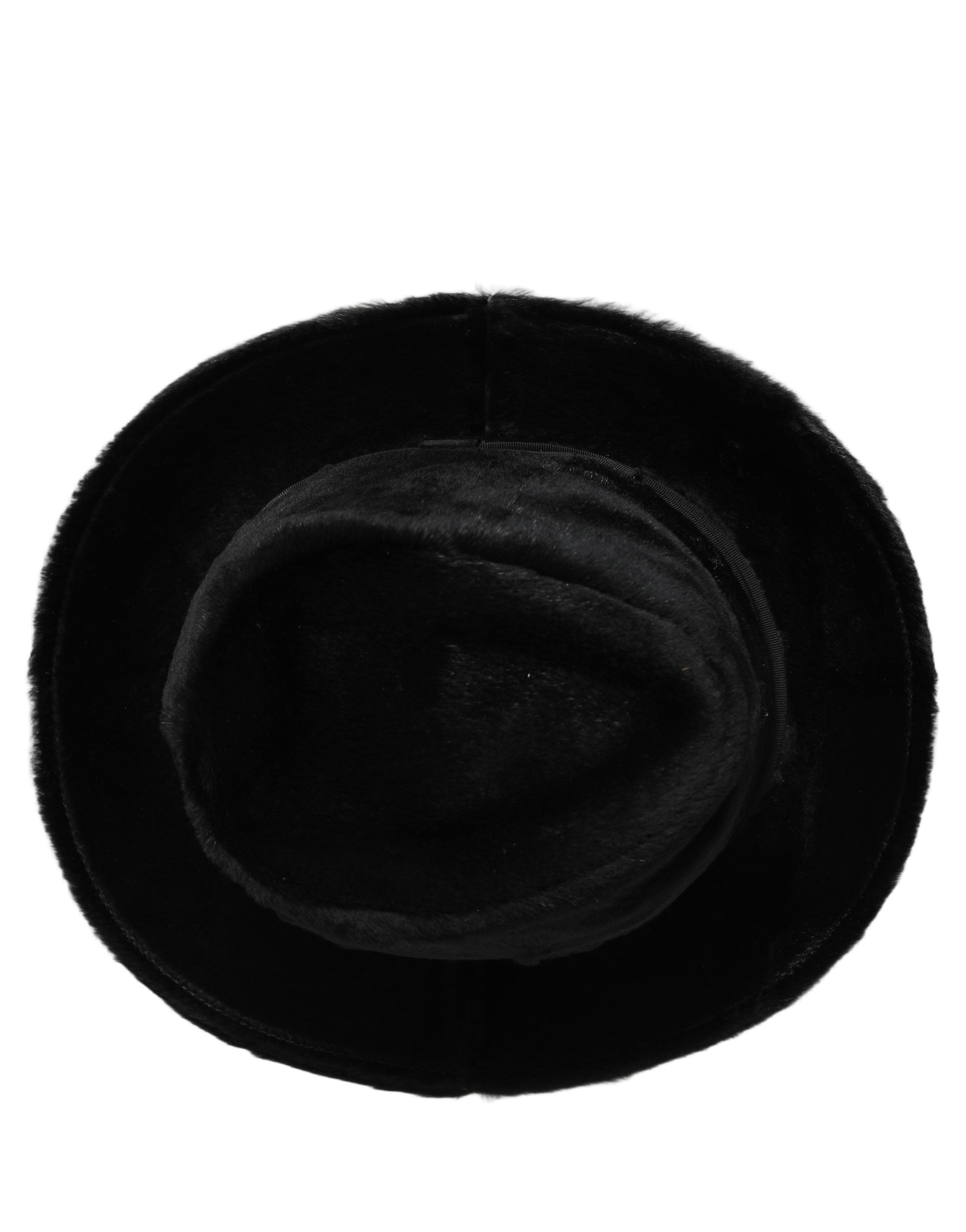 Dolce & Gabbana Herren Schwarzer Klassischer Fedora Hut mit breiter Krempe Capello