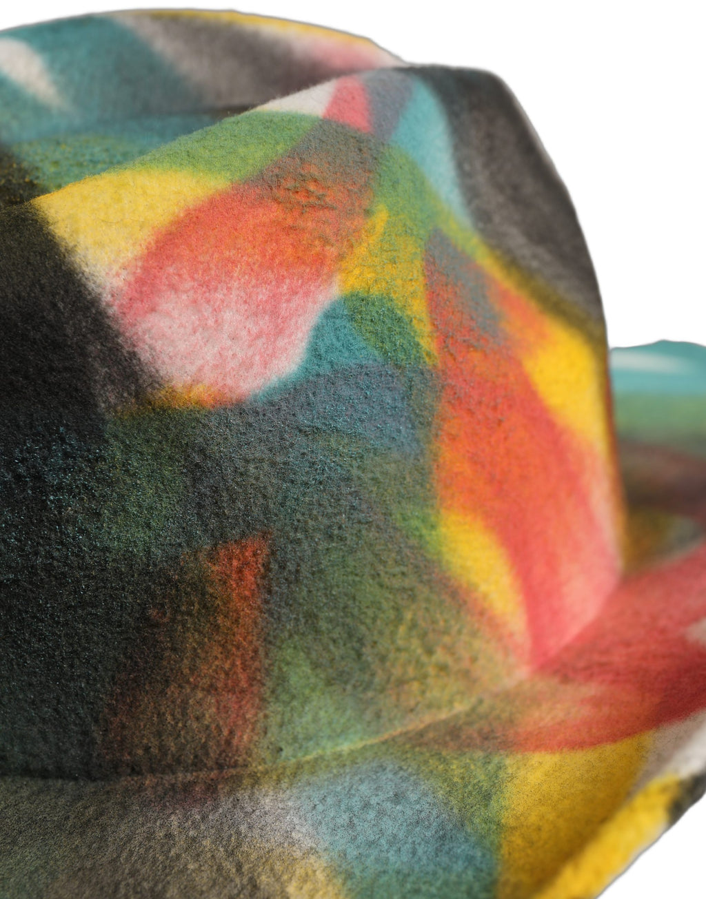 Dolce & Gabbana Herren Weißer Fedora-Hut mit breiter Krempe und Graffiti-Print