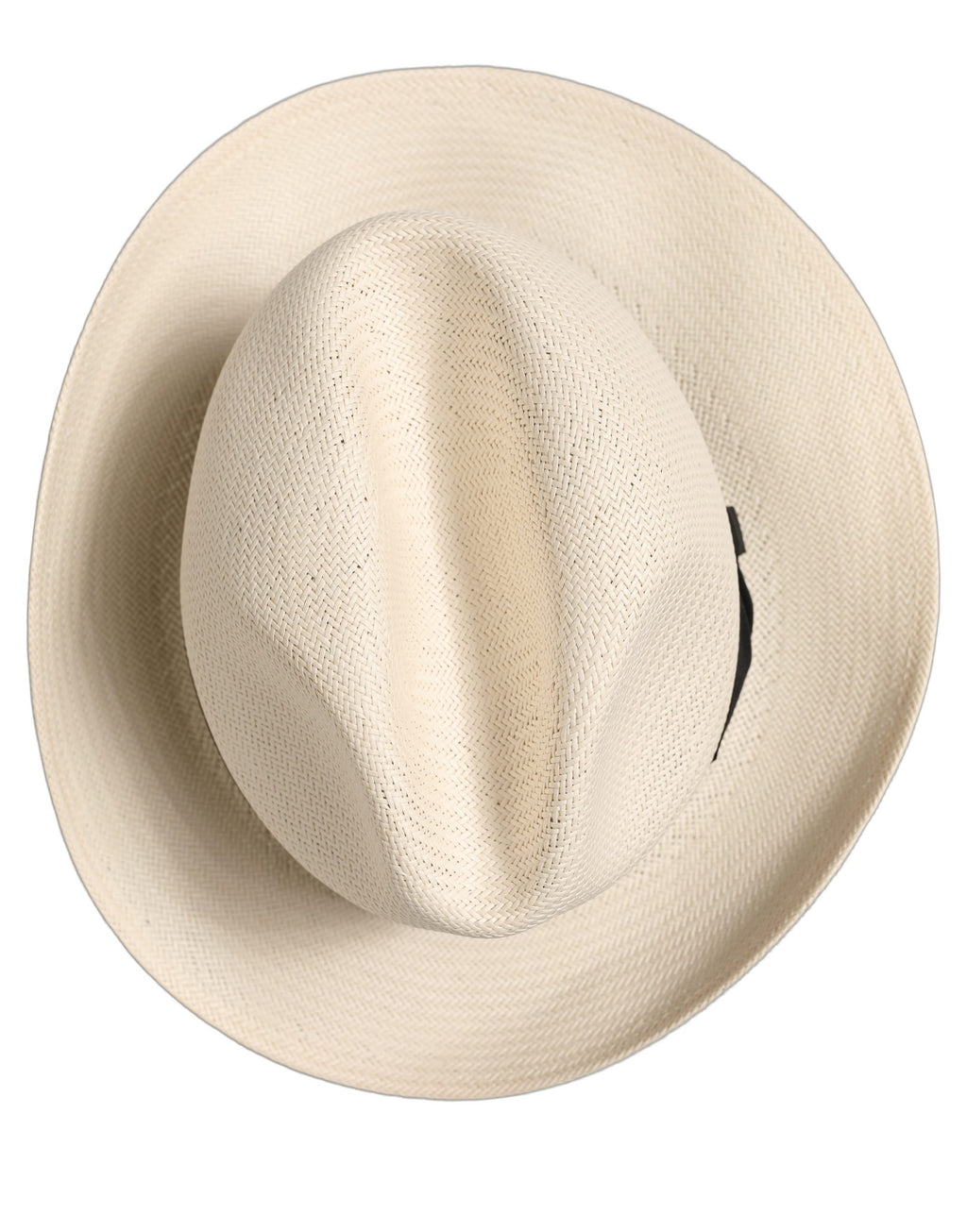 Dolce & Gabbana Herren Weißer Papierstroh Fedora Panama Hut