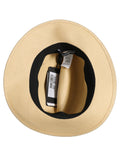 Dolce & Gabbana Herren Beige Paper Straw Fedora Panama Hut