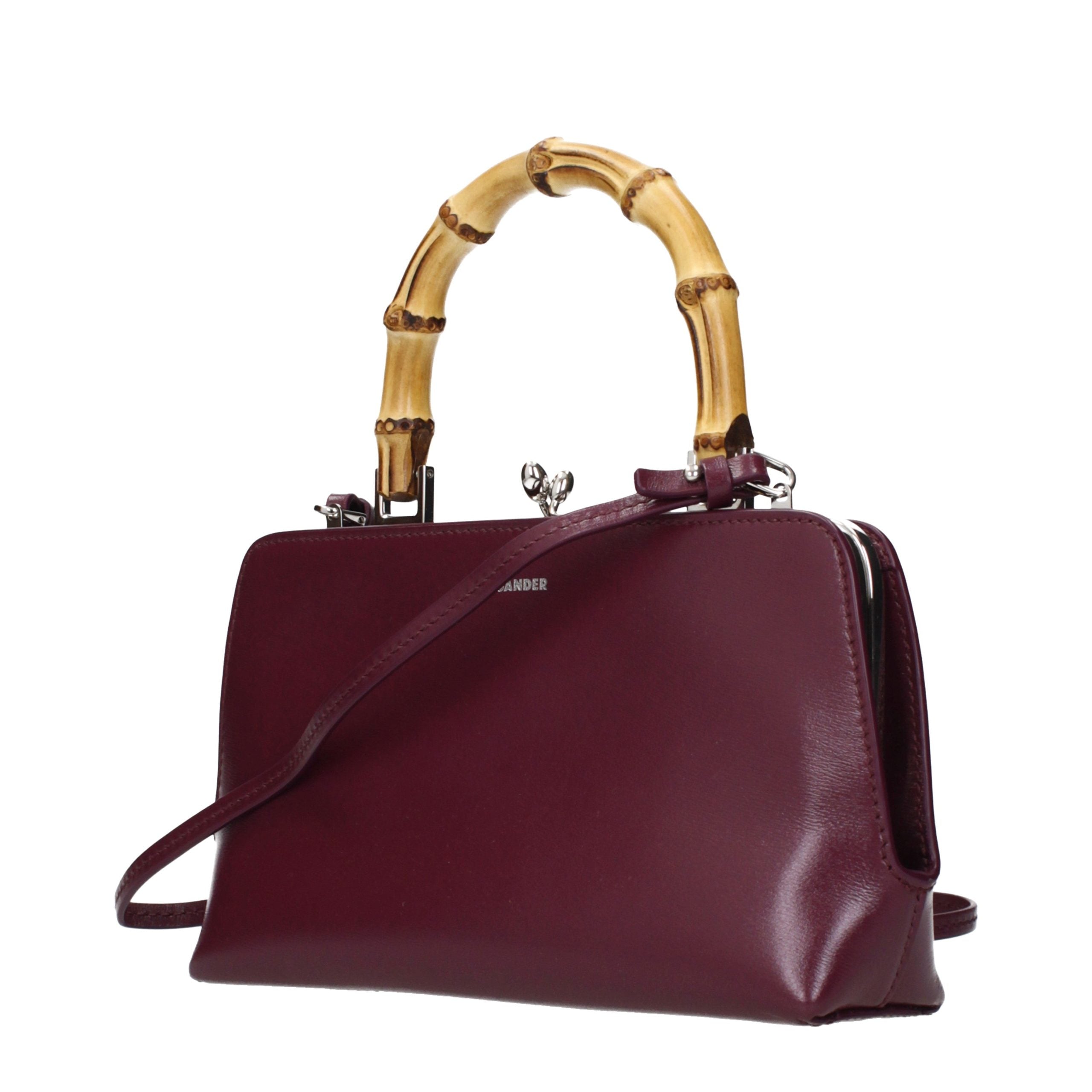 Jil Sander Rote Lederhandtasche