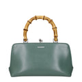 Jil Sander Grüne Lederhandtasche