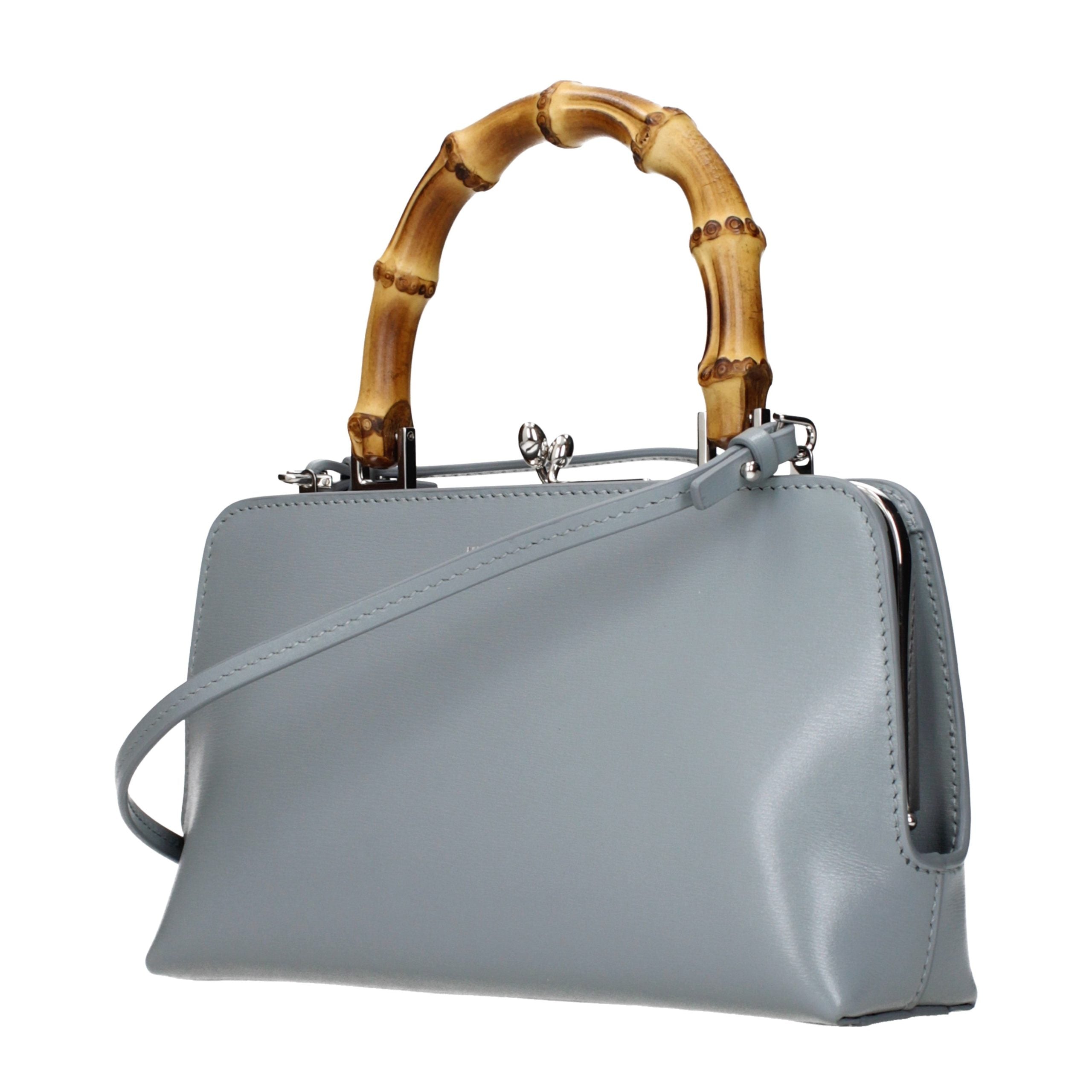 Jil Sander Graue Lederhandtasche