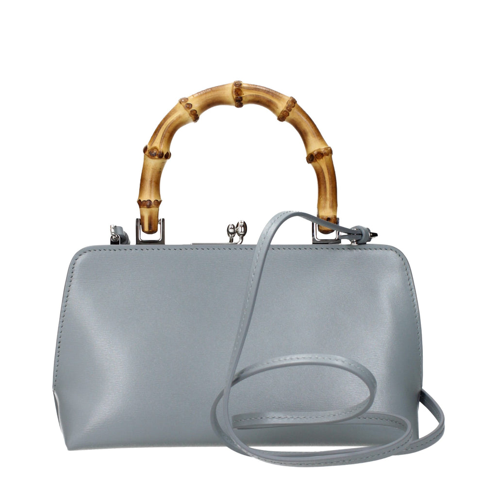 Jil Sander Graue Lederhandtasche