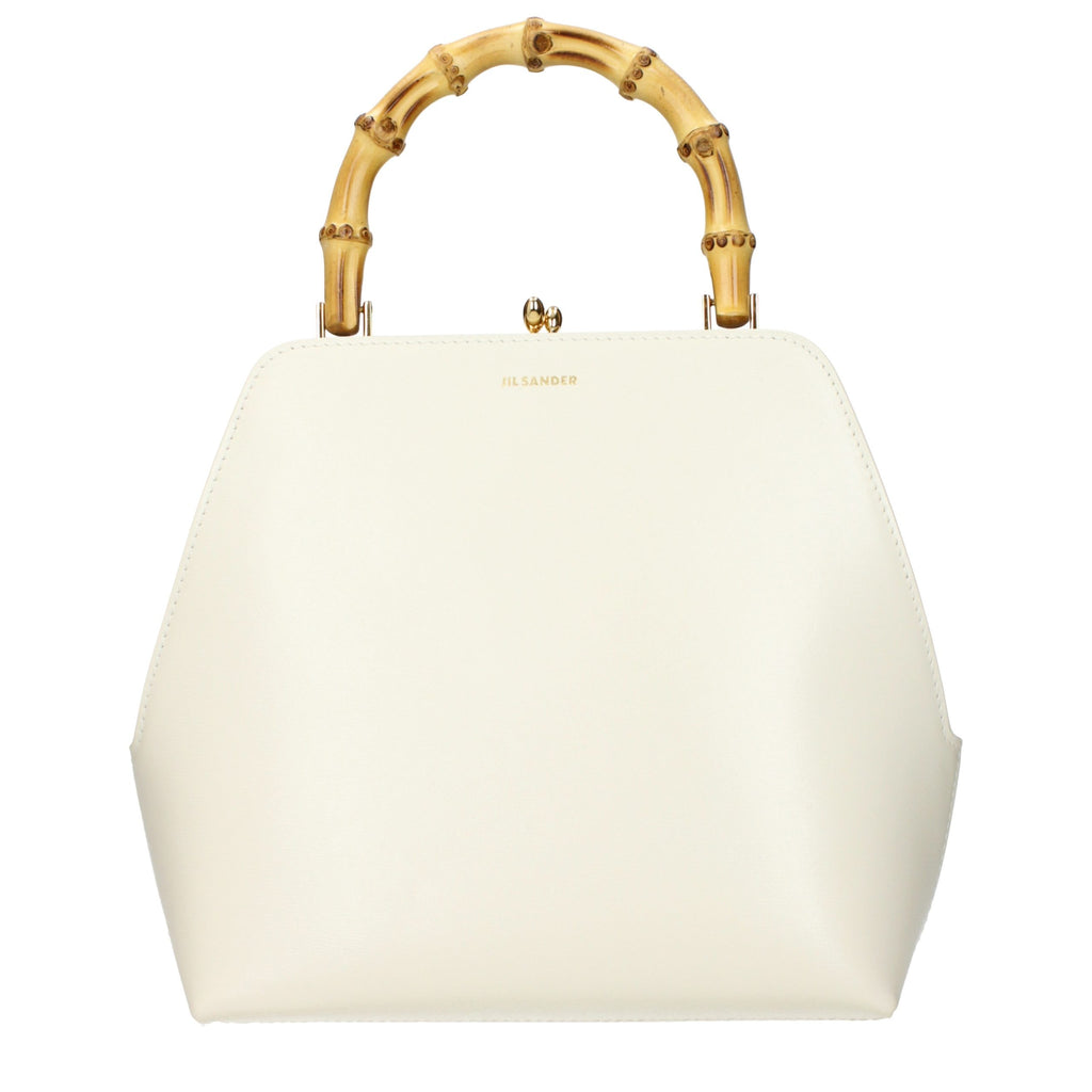 Jil Sander Beige Leder Handtasche