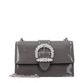 Jimmy Choo Graue Leder Schultertasche