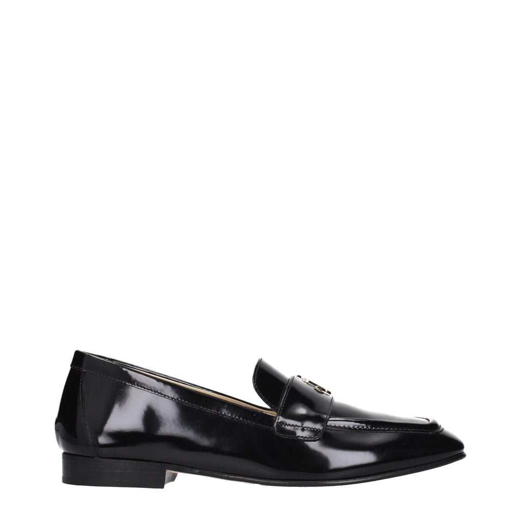 Jimmy Choo Schwarze Leder Loafer zum Hineinschlüpfen