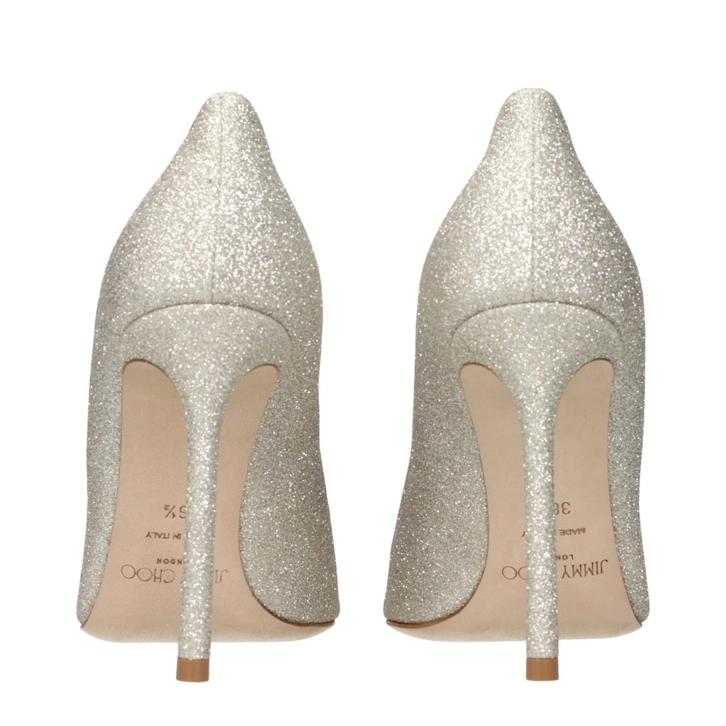 Jimmy Choo Pumps aus Kunststoff mit hohen Absätzen in Gold