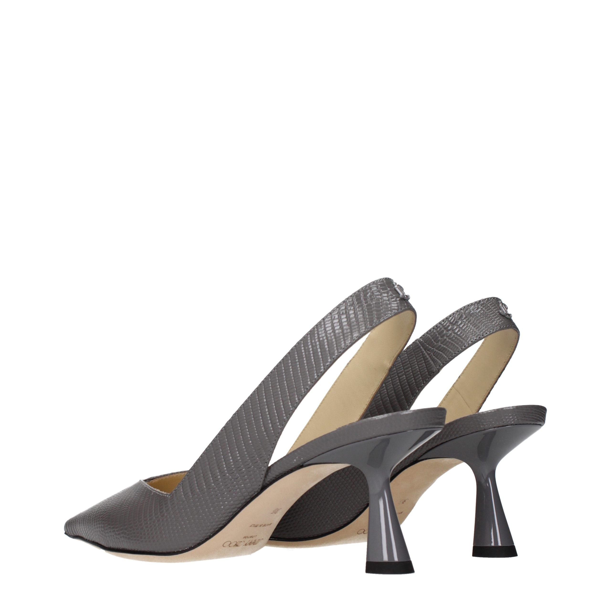 Jimmy Choo Graue Lederpumps