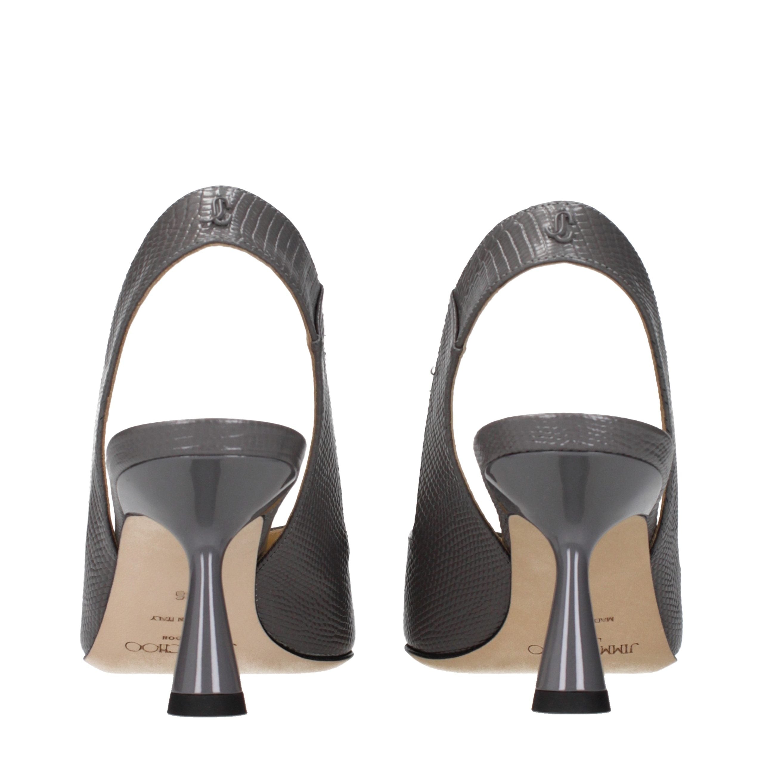 Jimmy Choo Graue Lederpumps