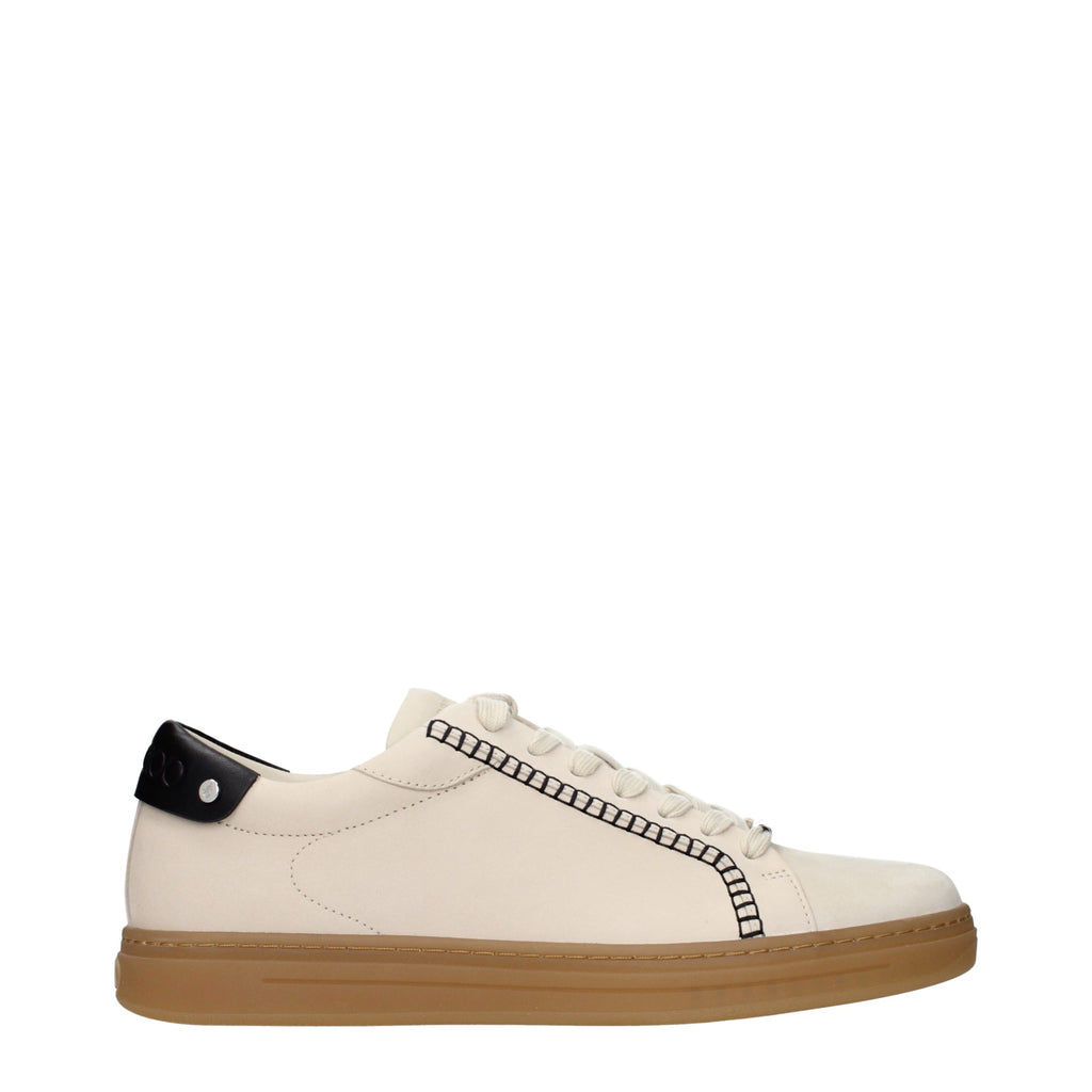 Jimmy Choo Beige Leder Low-Top Sneaker