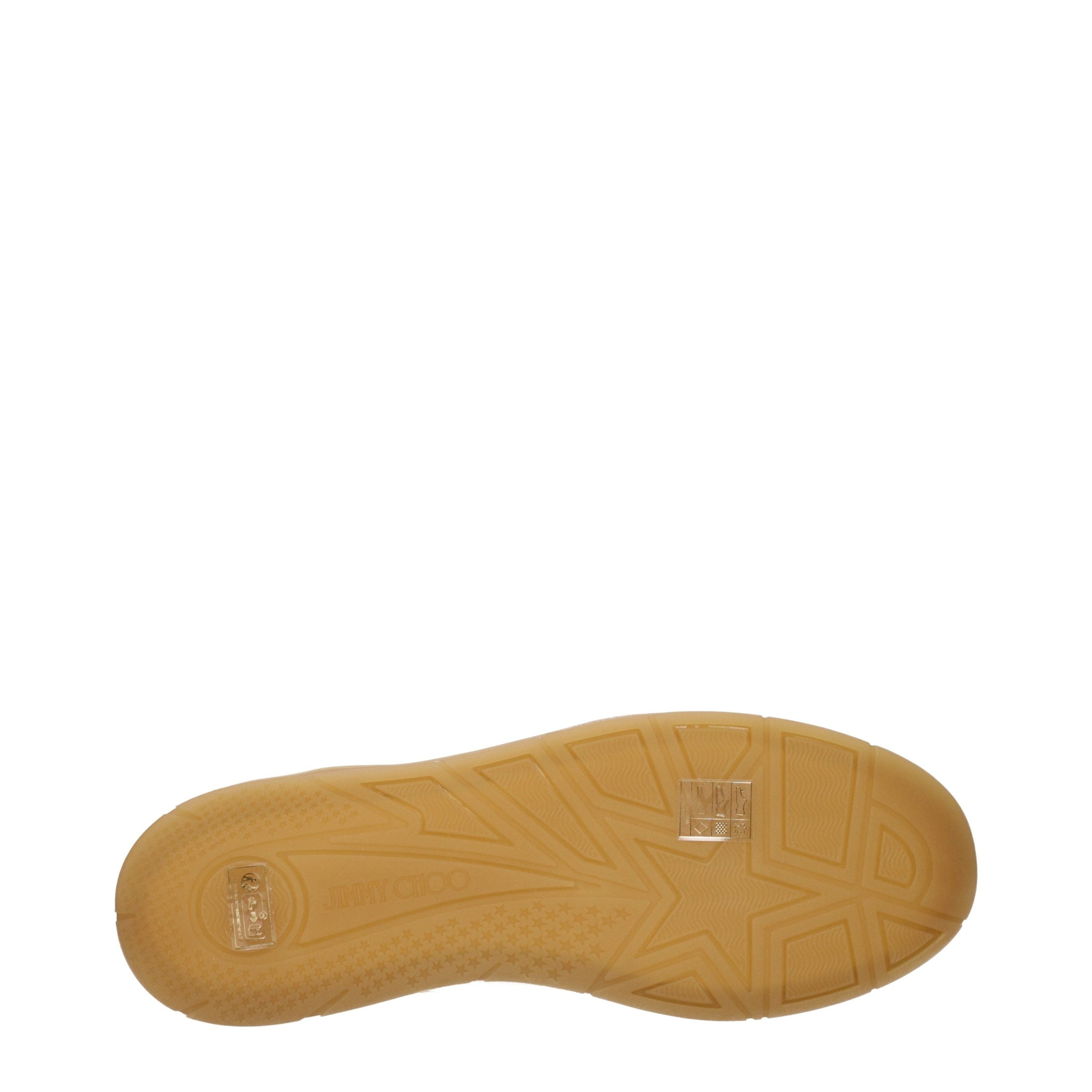 Jimmy Choo Beige Leather Low Top Sneakers