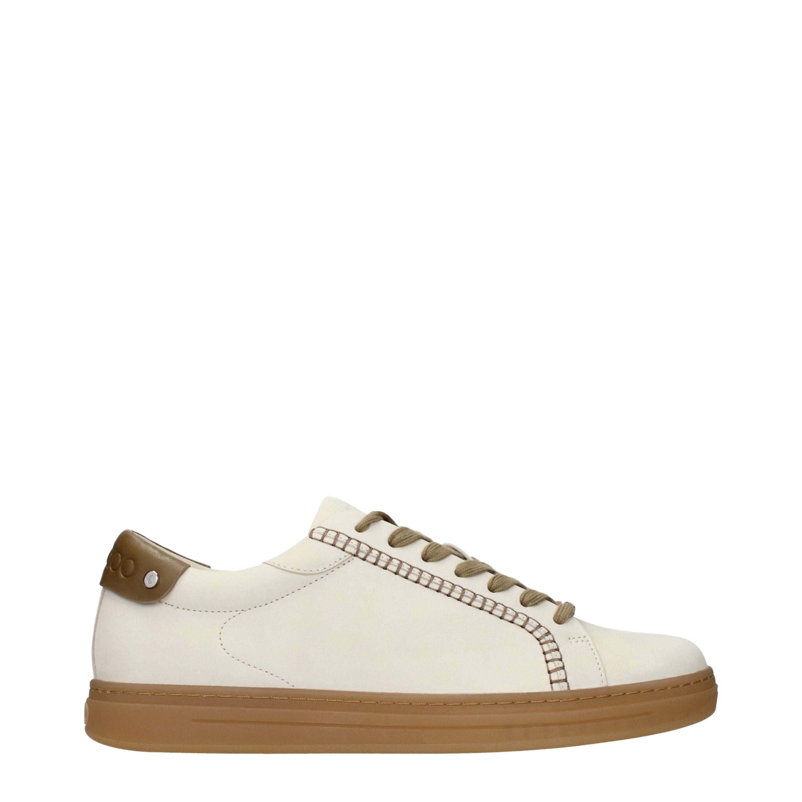 Jimmy Choo Beige Leder Low-Top Sneaker
