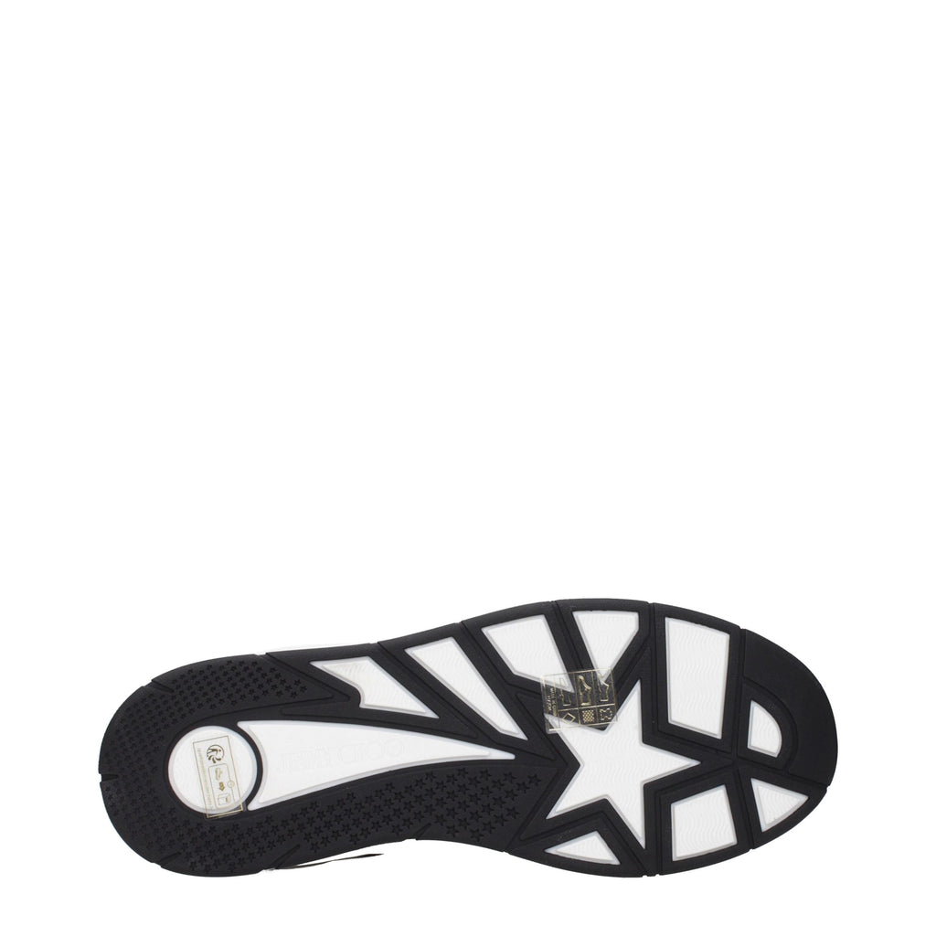 Jimmy Choo Schwarze Leder Low-Top-Sneaker