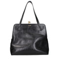 Jil Sander Schwarze Leder Umhängetasche