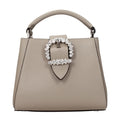 Jimmy Choo Graue Lederhandtasche
