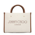 Jimmy Choo Beige Stoff-Handtasche