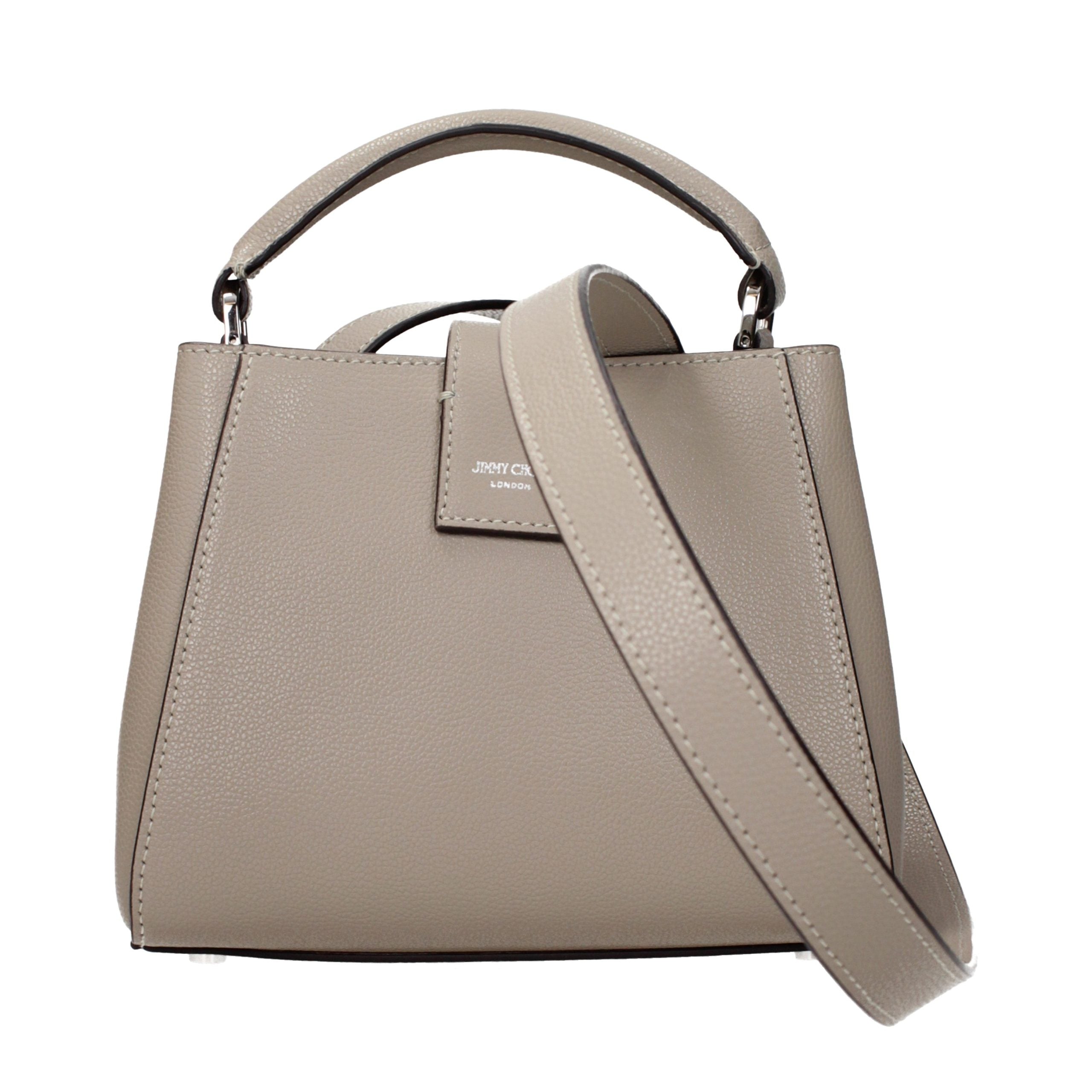 Jimmy Choo Graue Lederhandtasche