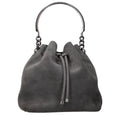 Jimmy Choo Graue Lederhandtasche