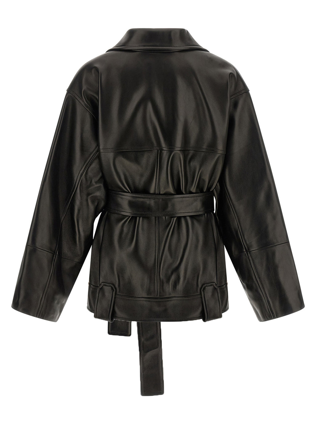 Khaite Schwarze Lammlederjacke