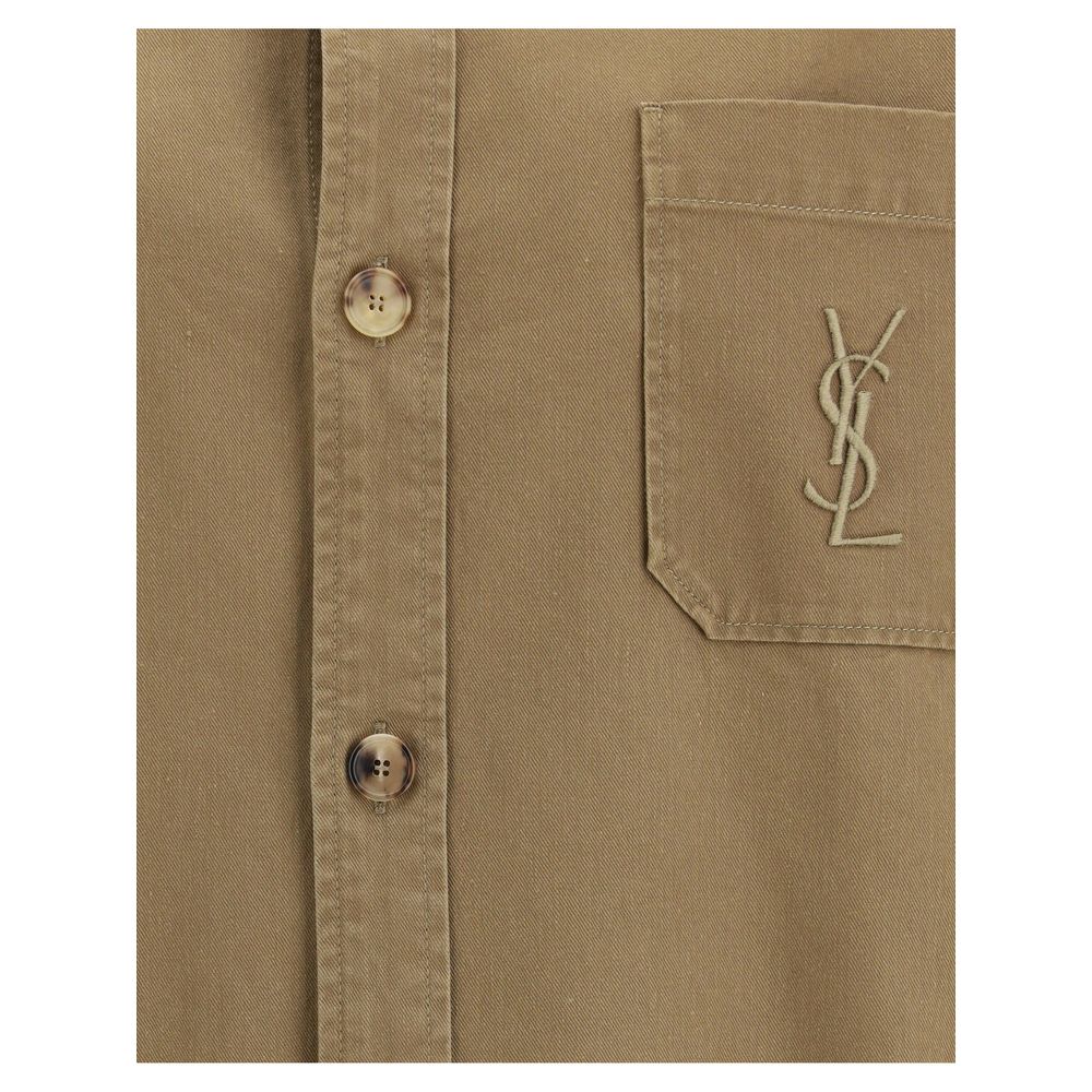 Saint Laurent Gelbe Baumwoll-Jeansjacke
