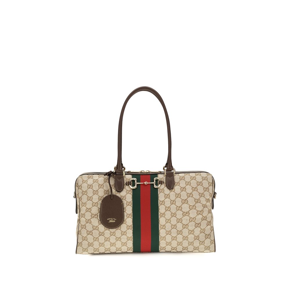 Gucci Beige Stoff-Handtasche