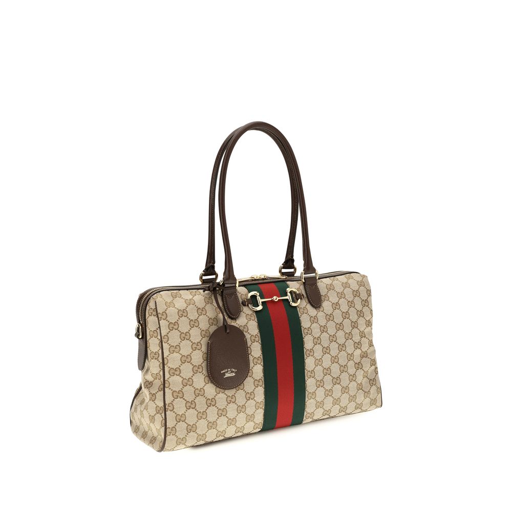 Gucci Beige Stoff-Handtasche