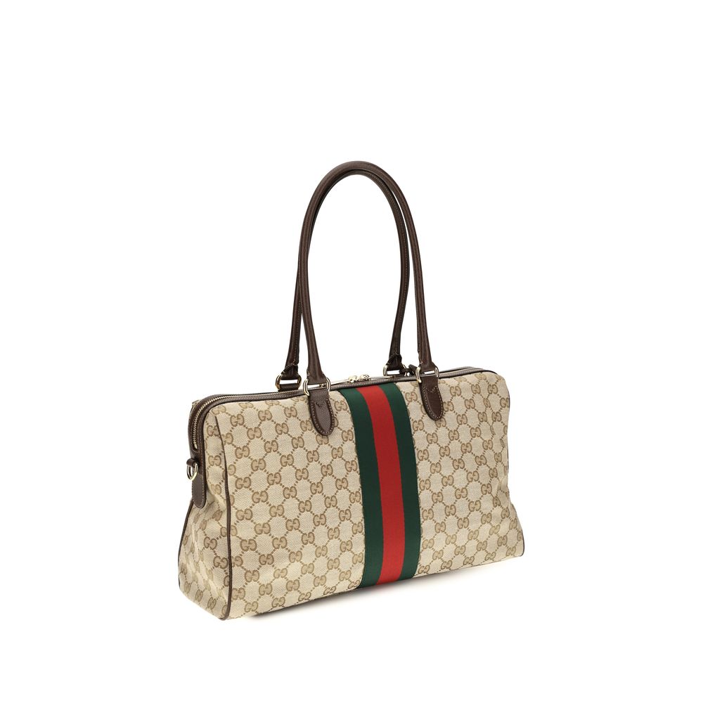 Gucci Beige Stoff-Handtasche