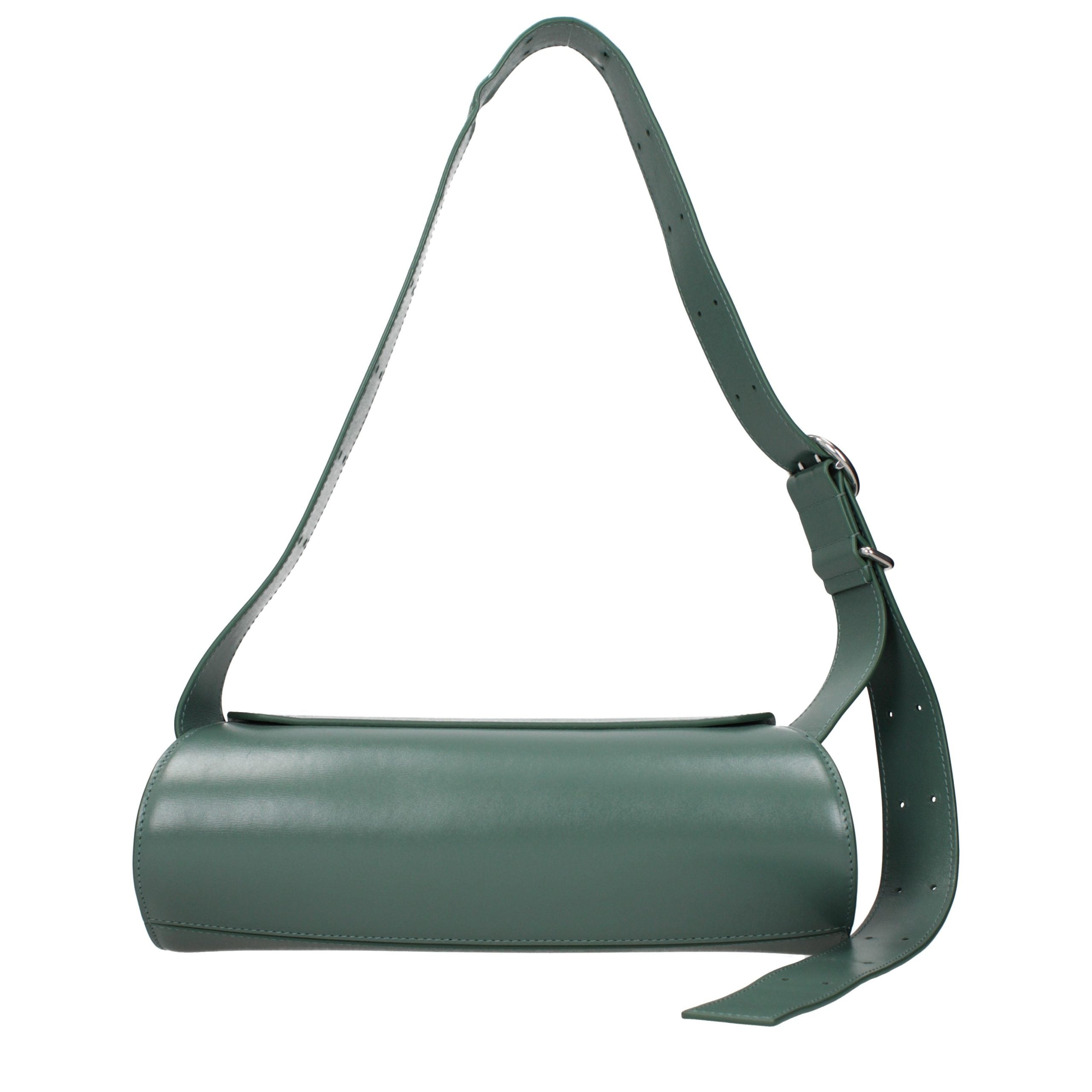 Jil Sander Grüne Leder Crossbody Tasche