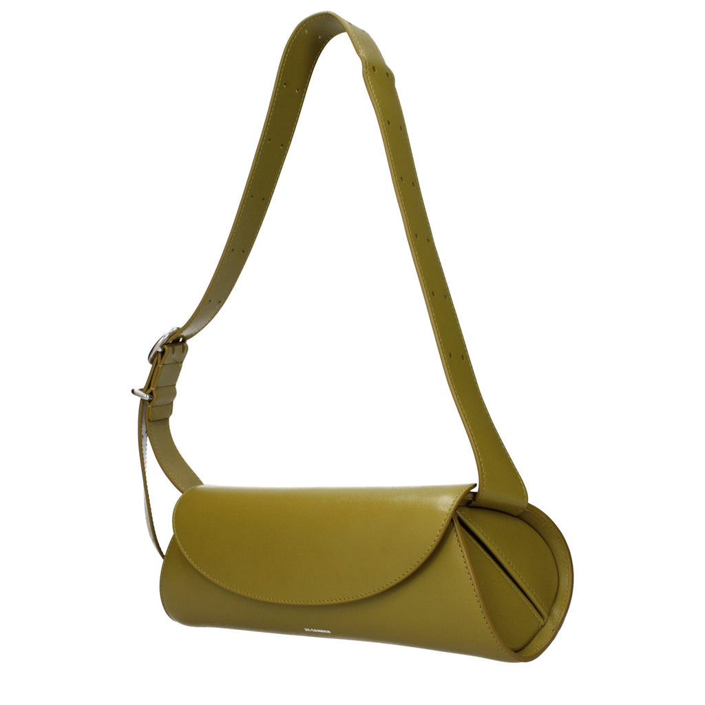 Jil Sander Grüne Leder Crossbody Tasche