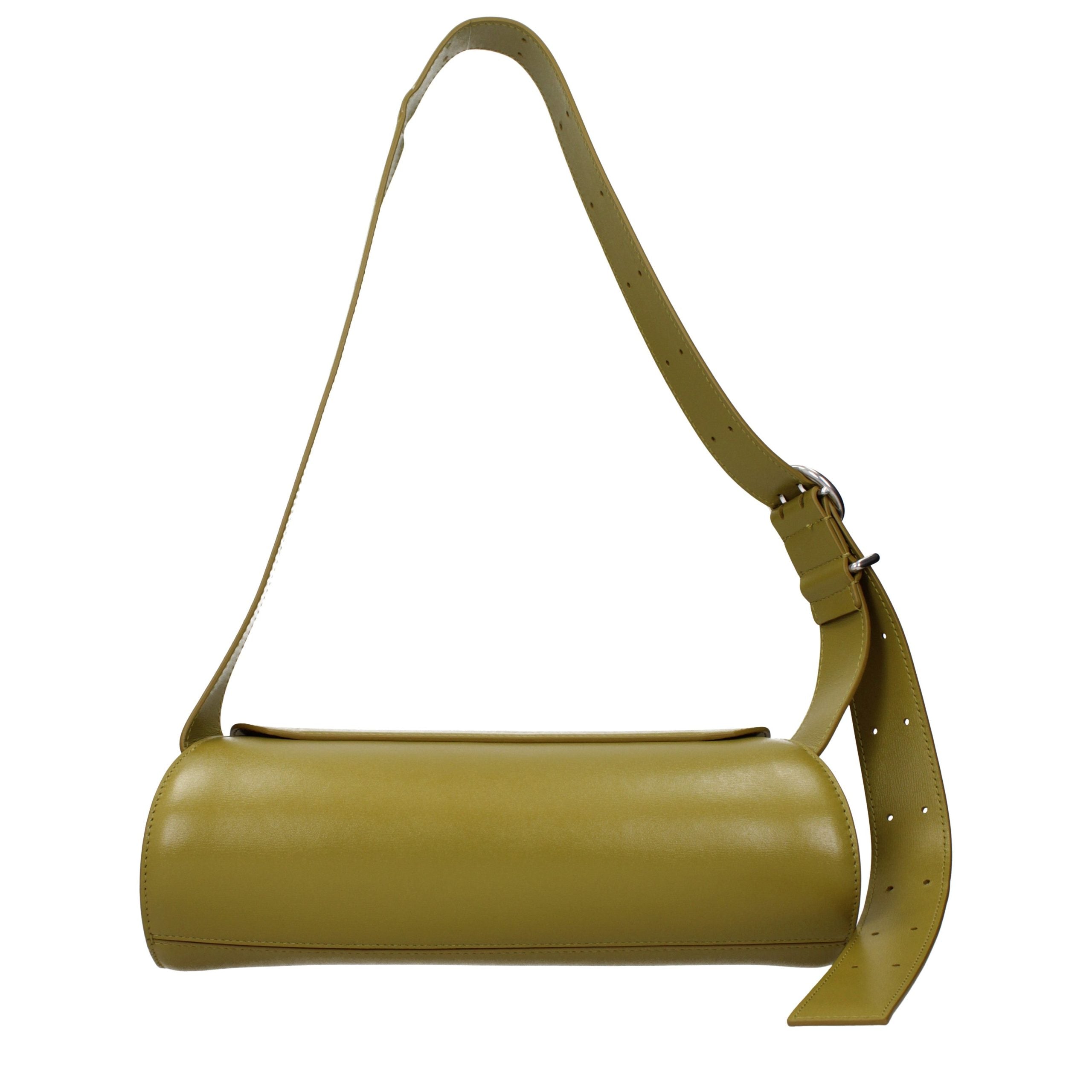 Jil Sander Grüne Leder Crossbody Tasche