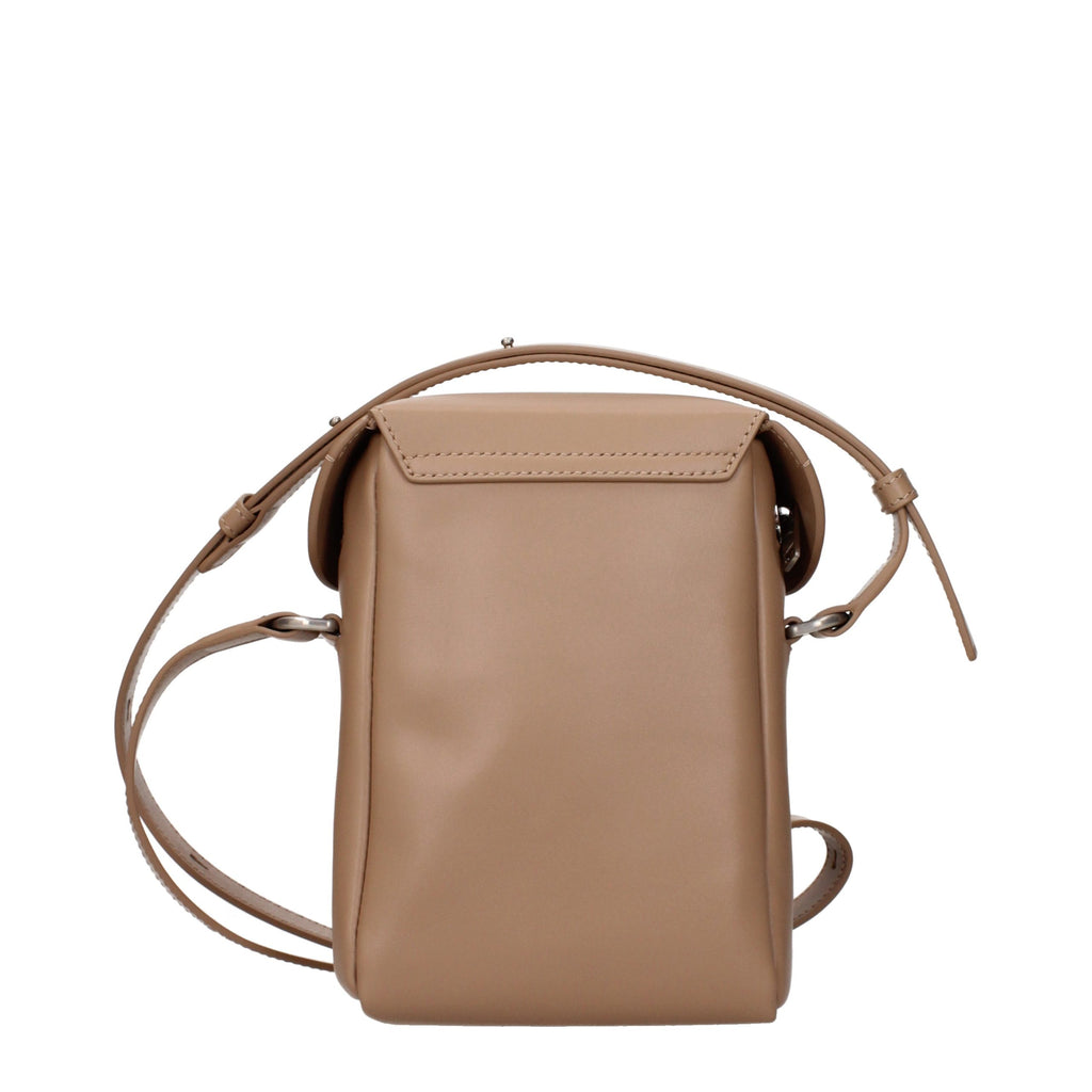 Jil Sander Braune Leder Umhängetasche