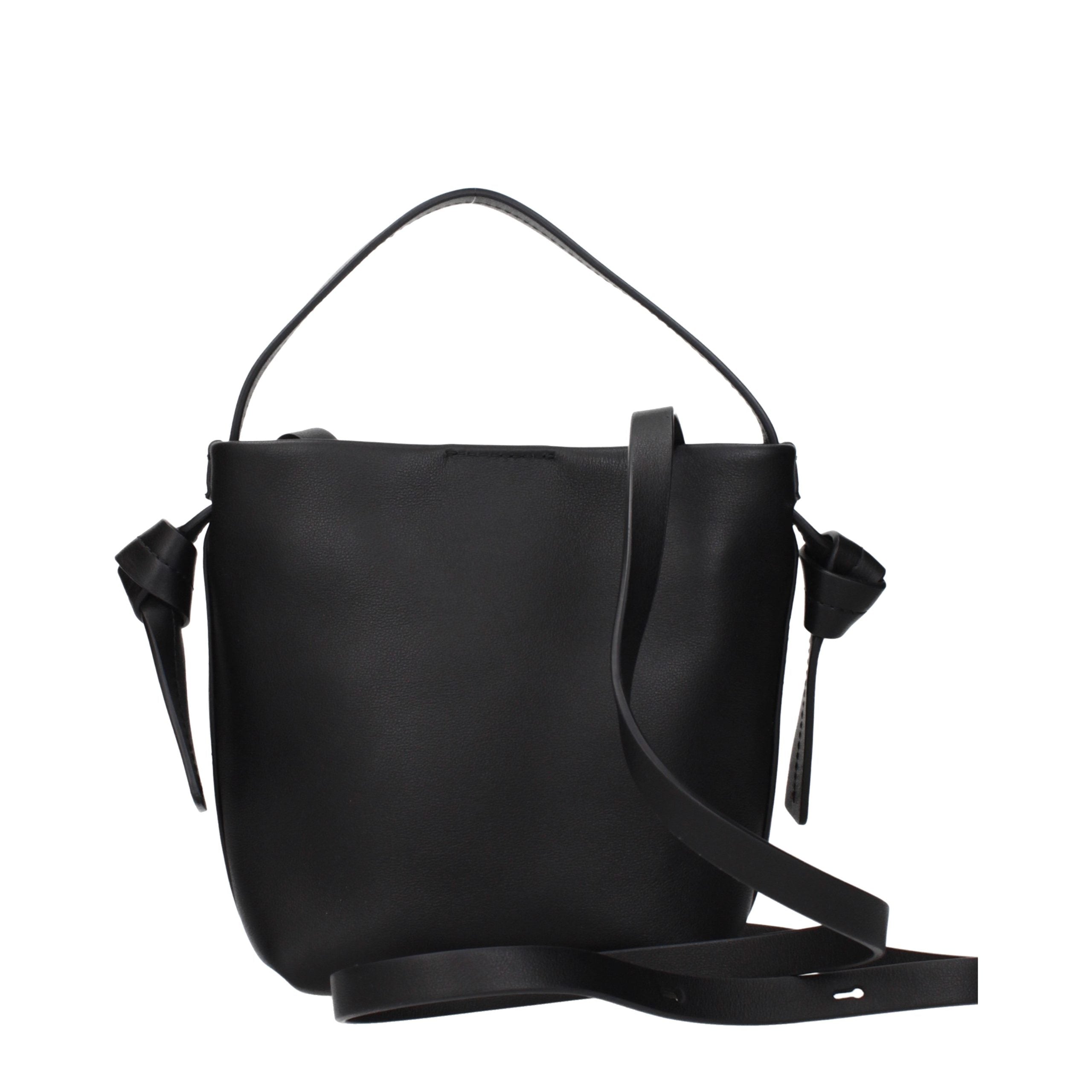 Jil Sander Schwarze Lederhandtasche