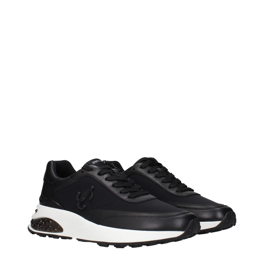 Jimmy Choo Schwarze Stoff-Sneaker