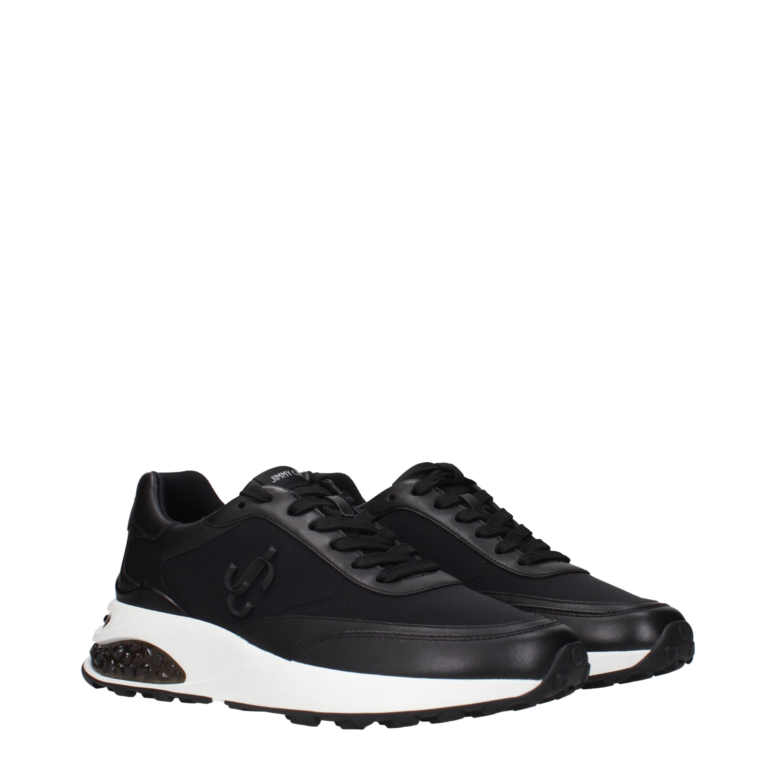 Jimmy Choo Schwarze Stoff-Sneaker
