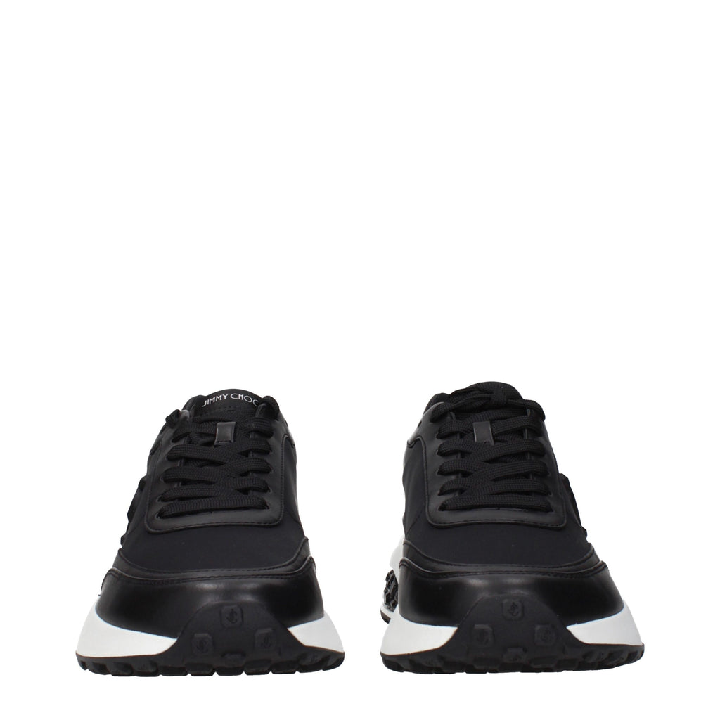 Jimmy Choo Schwarze Stoff-Sneaker