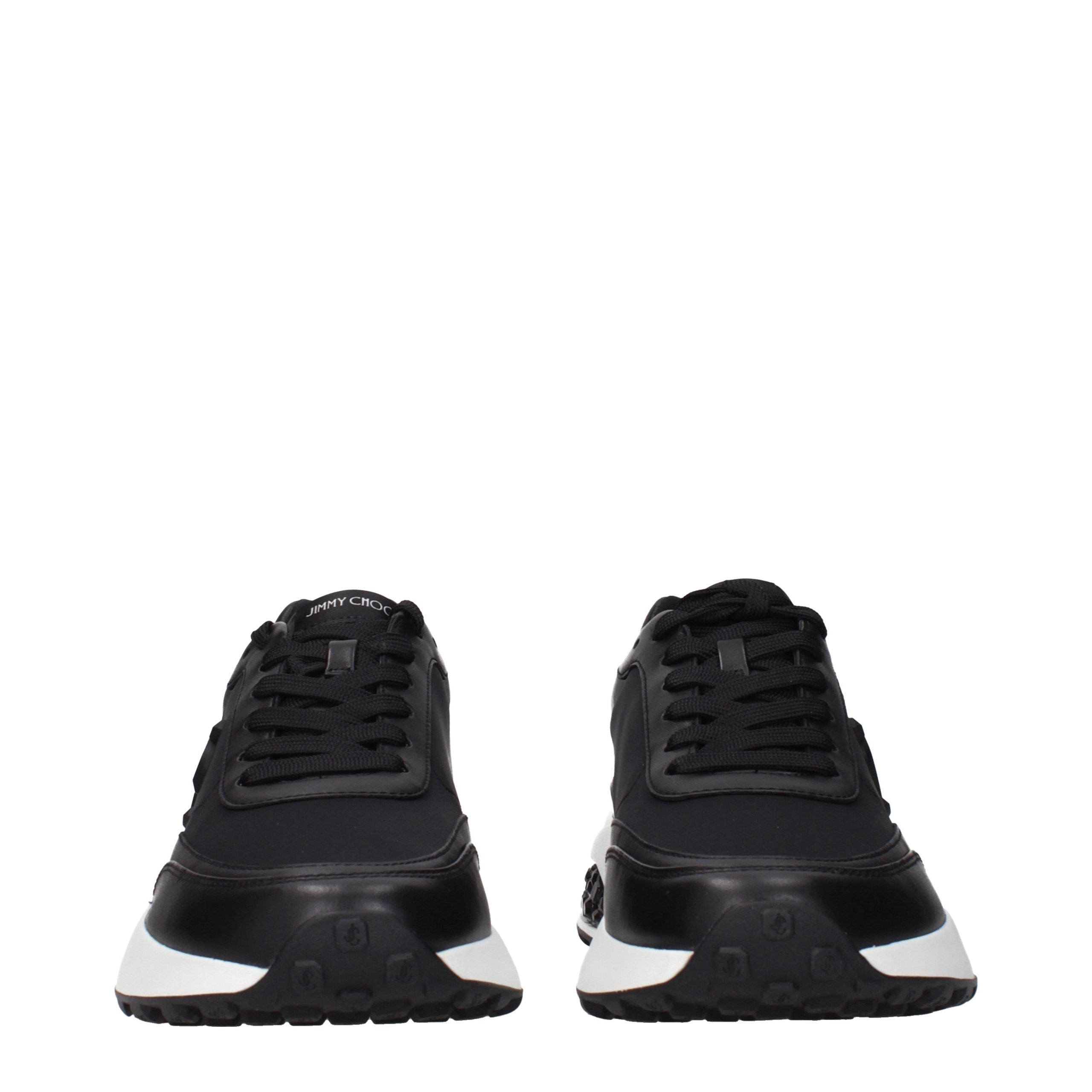 Jimmy Choo Schwarze Stoff-Sneaker