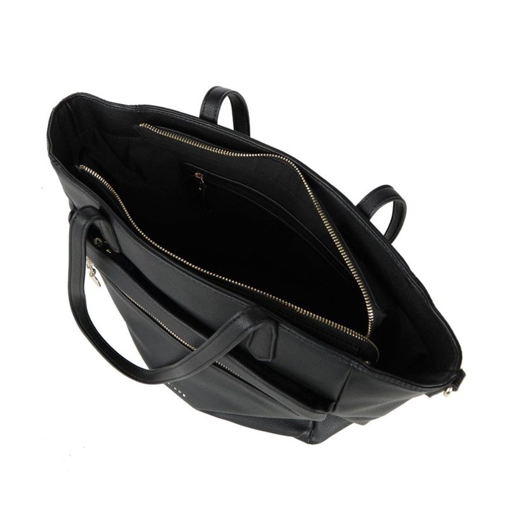 MIRIADE Schwarze Schultertasche aus Polyethylen