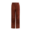 Salvatore Santoro Bordeaux Leder Casual Hose