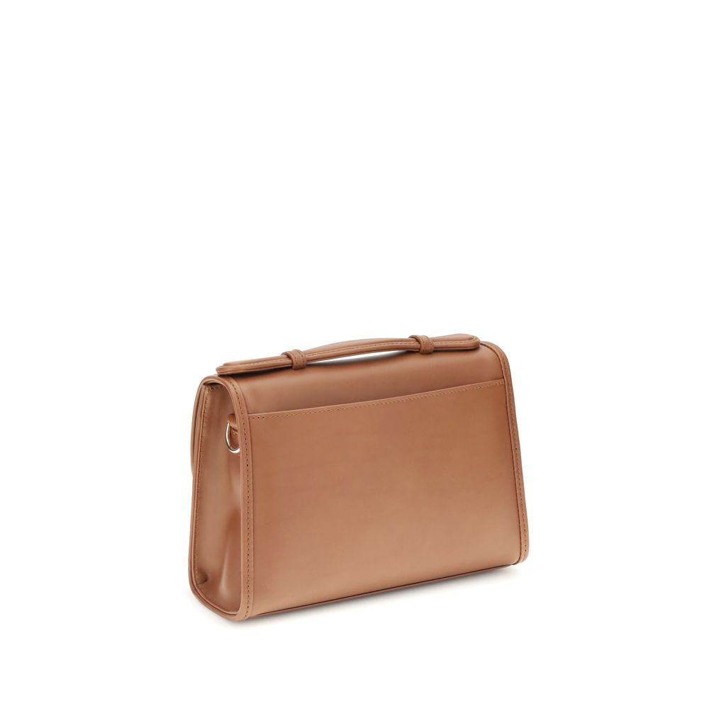 Gabriela Hearst Braune Leder Schultertasche