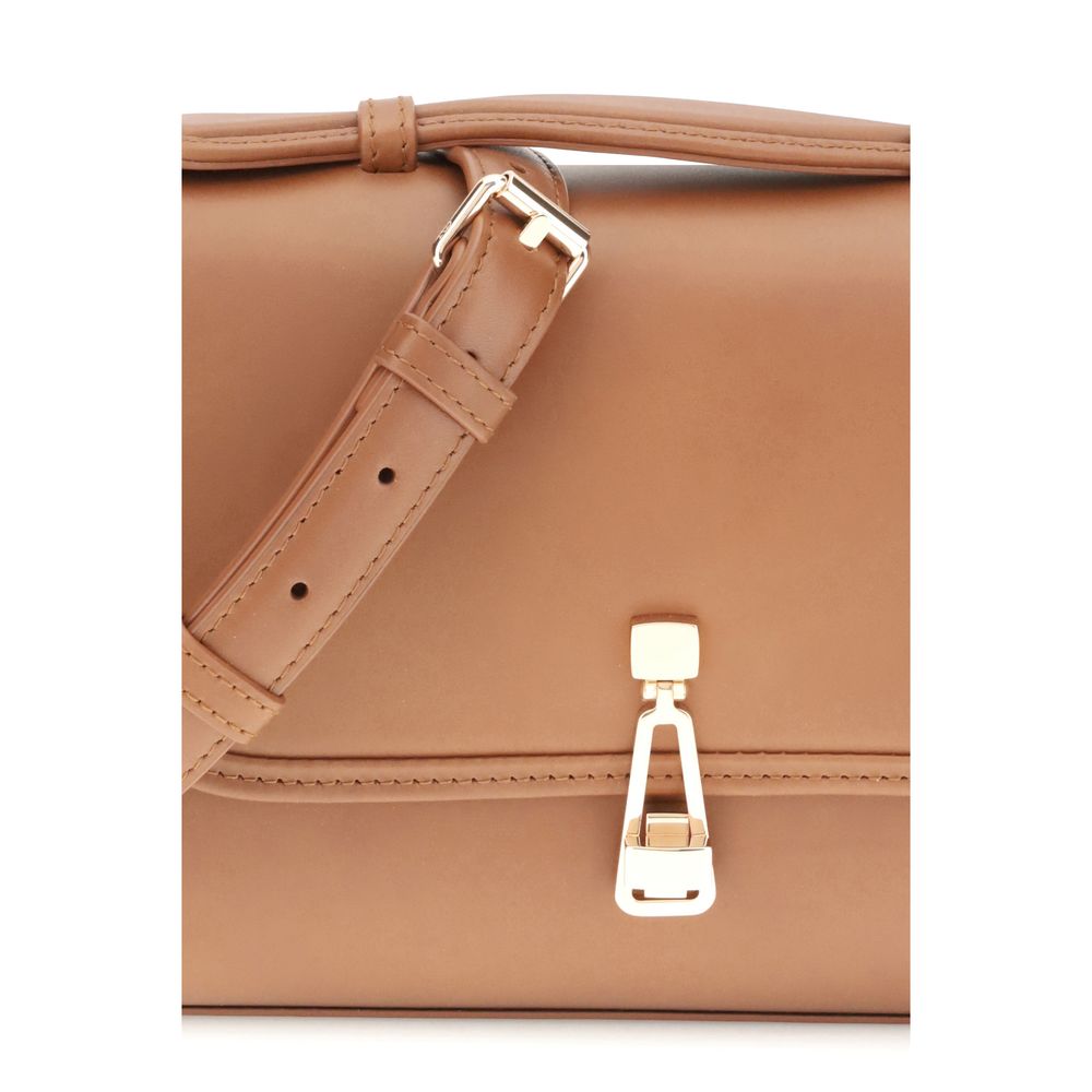 Gabriela Hearst Braune Leder Schultertasche