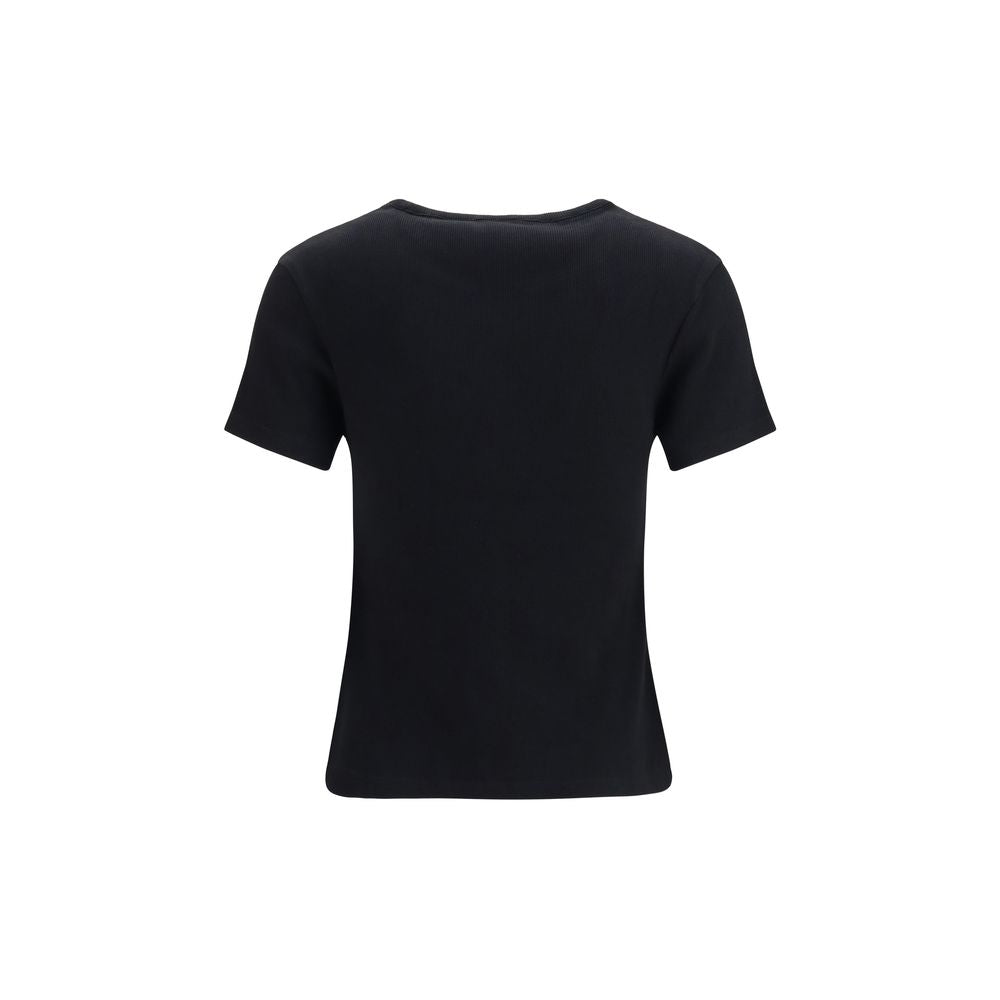 Off-White Schwarzes Baumwoll-T-Shirt