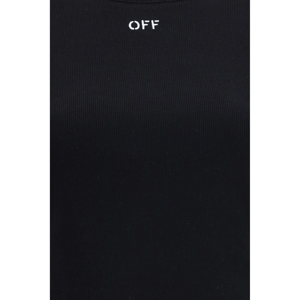 Off-White Schwarzes Baumwoll-T-Shirt