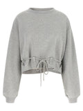 Dries Van Noten Grauer Baumwollpullover