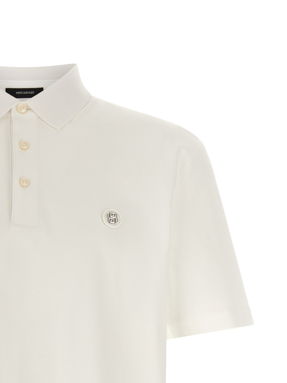 Hugo Boss Weißes Poloshirt aus Baumwolle